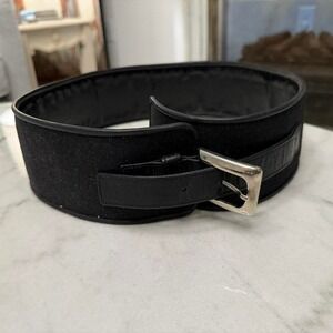 Bibo Black leather belt‎